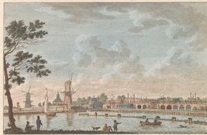 Gezicht op de Hogesluis, ca. 1790 door Carel Frederik Bendorp (I)