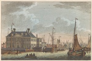 Gezicht op de Nieuwe Stadsherberg, ca. 1790