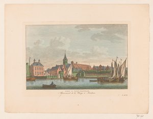 Gezicht op de kerk te Oost-Zaandam