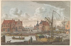 Havenpoort van Harlingen, ca. 1790 door Carel Frederik Bendorp (I)