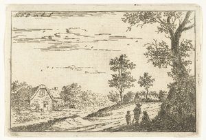 Landschap met boerderij