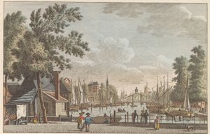 Leuvehaven te Rotterdam, ca. 1790