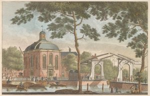 Lutherse kerk te Rotterdam, ca. 1790 door Carel Frederik Bendorp (I)