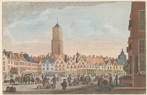 Neude te Utrecht, ca. 1790 door Carel Frederik Bendorp (I)