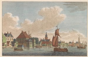 Westzaandam, ca. 1790 door Carel Frederik Bendorp (I)
