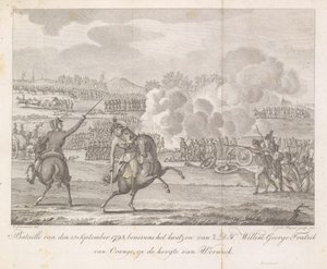 Prins Frederik raakt gewond bij Wervik, 1793