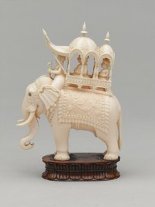 Zwarte koning, schaakstuk, India, circa 1820 door Carel Jacobus Behr