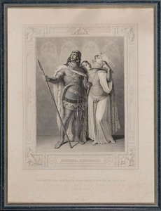 Het Nibelungenlied. Siegfried en Kriemhild, 1860 door Carl Arnold Gonzenbach