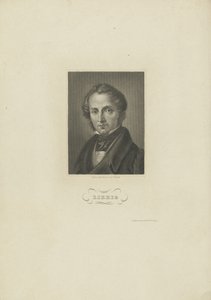 Portret van de chemicus Justus von Liebig, ca. 1840 door Carl Barth