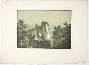 Ruïnes van een kasteel door Carl Blechen