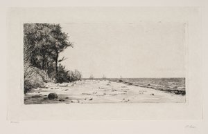 Van de noordkust van Seeland. Hornbækplantage door Carl Bloch