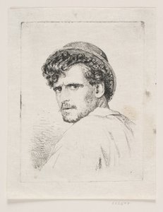 Hoofd van een Italiaan door Carl Bloch