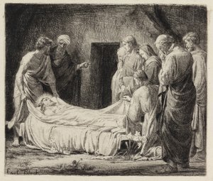 Graflegging van Christus door Carl Bloch