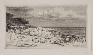 Stenet Strandbred door Carl Bloch