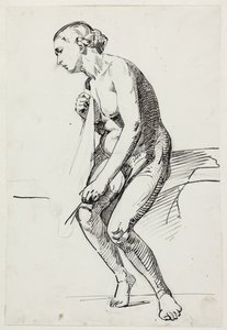 Studies voor het schilderij van het museum "Jairi dochter" (kms835) door Carl Bloch