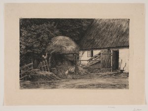 Bij het boerderijtje door Carl Bloch