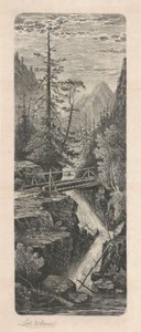 Waterval, Rocky Mountains door Carl C. Brenner