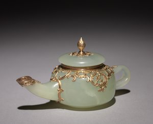 Miniatuur theepot, ca. 1896 door Carl Fabergé