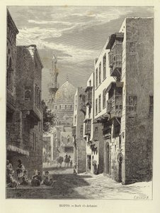 Egypte - Darb al-Ahmar in Caïro door Carl Friedrich Heinrich Werner