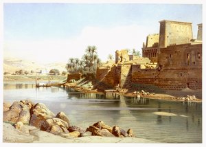 Tempel van Isis in Philae, 1870