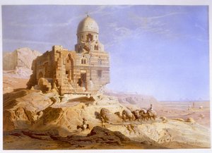 Graven van de Khalifs, Caïro, 1871 door Carl Friedrich Heinrich Werner