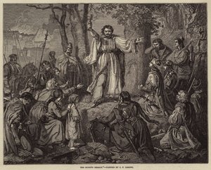 De Hussietenpreek door Carl Friedrich Lessing