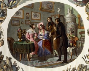 Interieur van juwelierswinkel