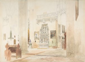 Interieur van de Sint-Severinuskerk in Erfurt