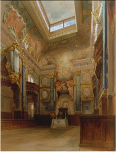 Kapel in Schloss Charlottenburg door Carl Georg Anton Gräb