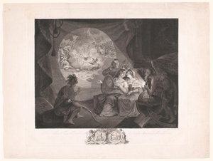 Allegorie op de Tea-party en de Amerikaanse, Nederlandse en Zwitserse vrijheidsstrijd door Carl Gottlieb Guttenberg
