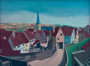 Frankisch dorp door Carl Grossberg