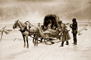 Dood van Sten Sture bij het Meer van Malar, 1520 door Carl Gustaf Hellqvist