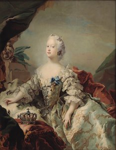 Louise van Groot-Brittannië 1724-1751, Koningin van Denemarken, 1747 door Carl Gustaf Pilo