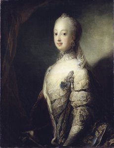 Portret van Sophia Magdalena van Denemarken, koningin van Zweden door Carl Gustaf Pilo