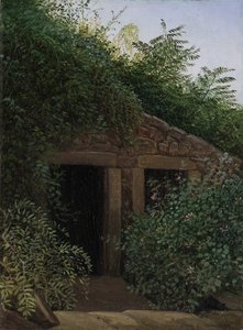 Een overwoekerde mijnschacht, ca. 1824 door Carl Gustav Carus