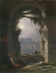 Het Colosseum in de nacht, vroege jaren 1830