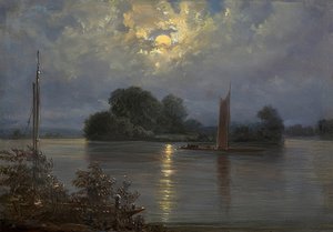 Volle maan bij Pillnitz