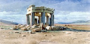 Een Moslim Graf bij Baalbek door Carl Haag