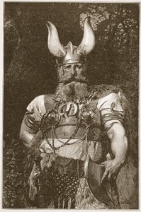 Een Vikinghoofdman, illustratie uit 