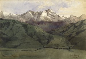 Beierse Hooglanden, 1852 door Carl Haag