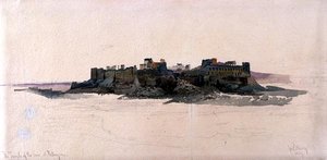 De Tempel van de Zon in Palmyra door Carl Haag