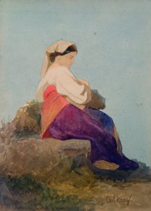 Una Chiochiara, studie van een Italiaanse boerenmeisje