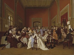 Tweede klas wachtkamer, c.1865 door Carl Hendrik d Unker