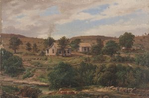 Klappenbach Ranch Bij Johnson City, Texas door Carl Hermann Frederick Lungkwitz