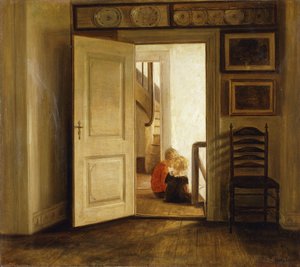Kinderen in een Interieur