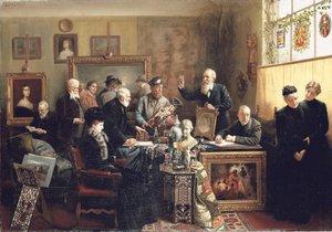 De landgoedveiling, 1903 door Carl Johann Spielter