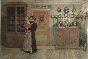 Tussen Kerst en Nieuwjaar, uit de serie Een huis door Carl Larsson