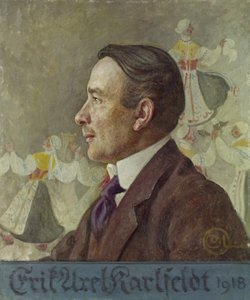 Erik Axel Karlfeldt, 1918 door Carl Larsson