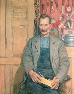 Hans Arnbom, de timmerman door Carl Larsson