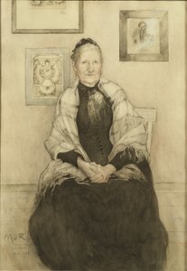 Moeder, c.1893 door Carl Larsson